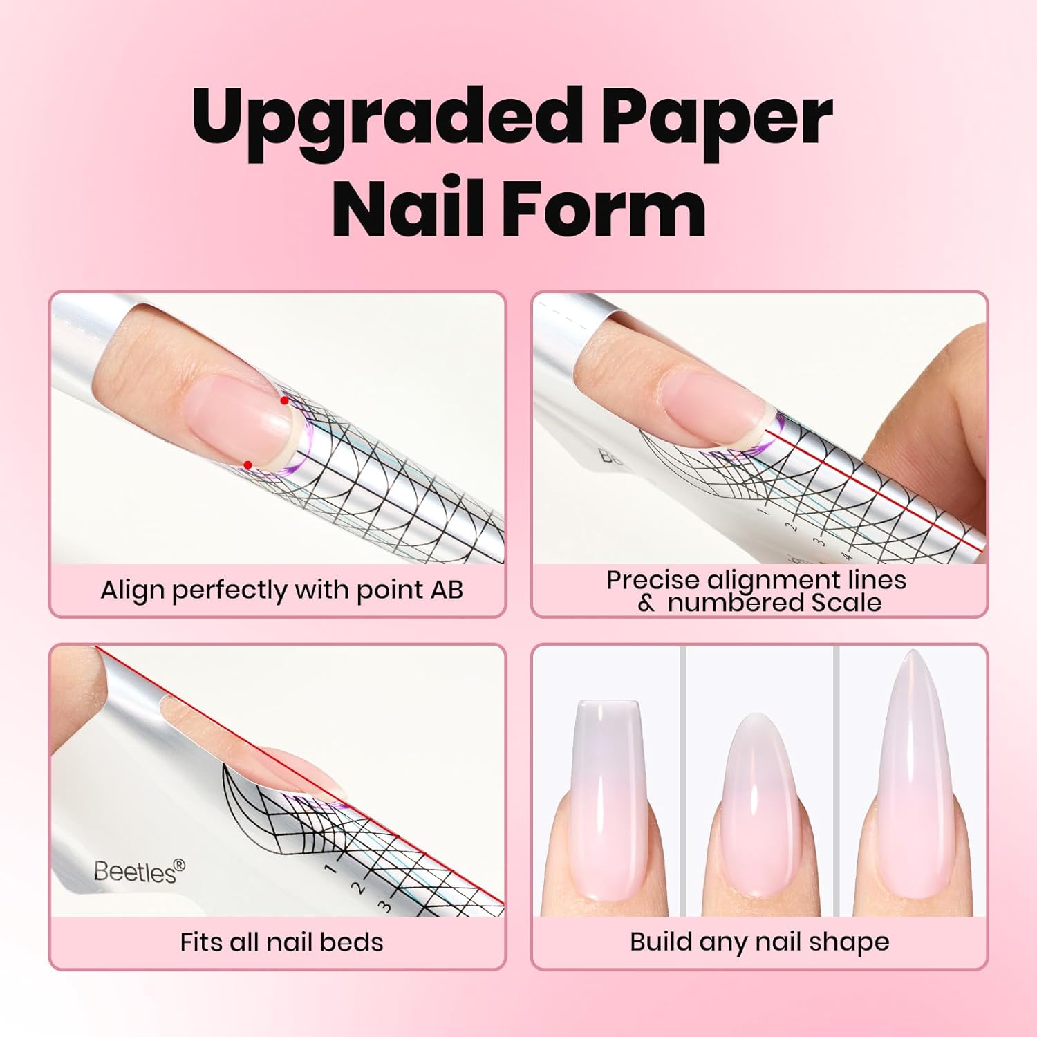 Thumbnail 4 de Beetles Builder Gel Nail Kit (Clear, Nude, Pink) — 9-in-1 hard gel for extensions & sculpting