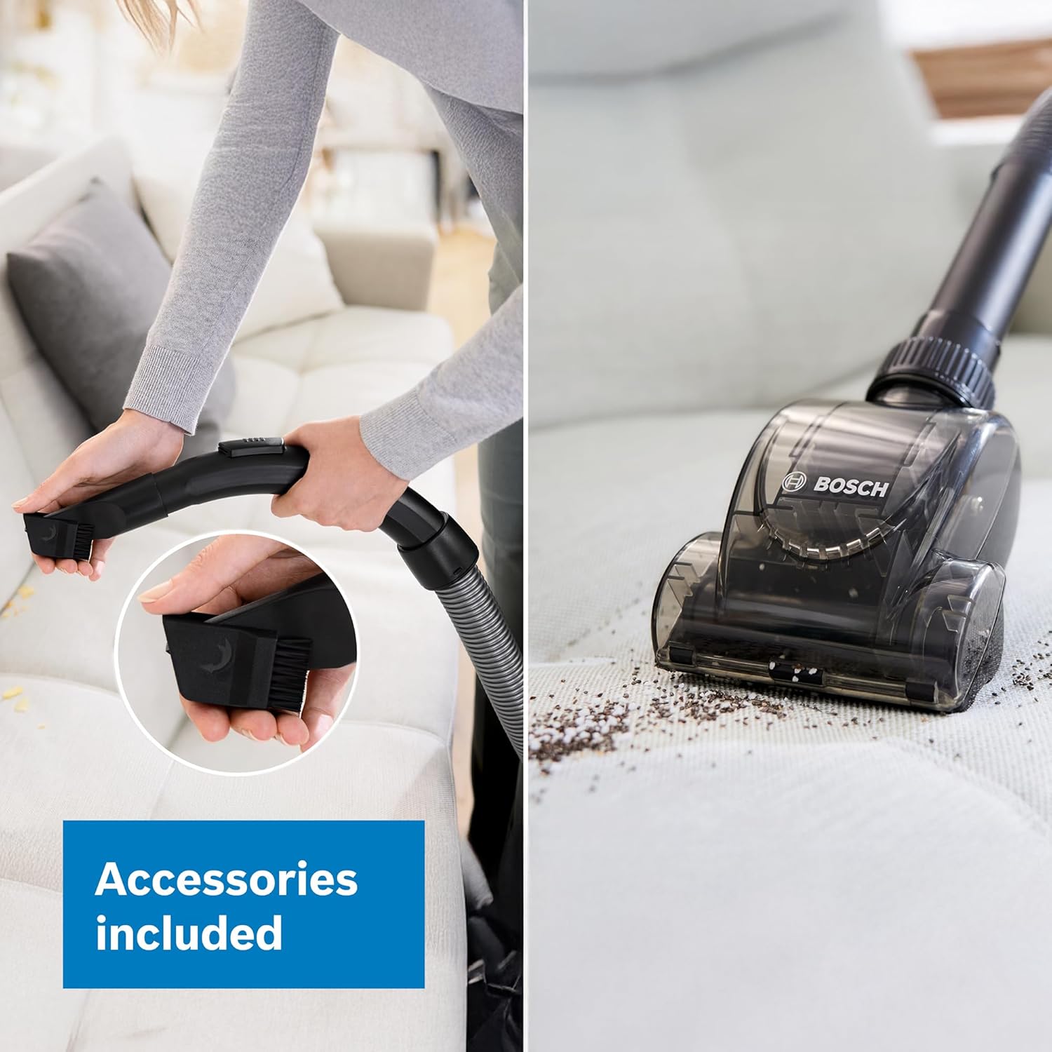 Thumbnail 4 de Bosch Series 2 BGS05BU2GB bagless cylinder vacuum with Mini AirTurbo nozzle (700W) – turquoise