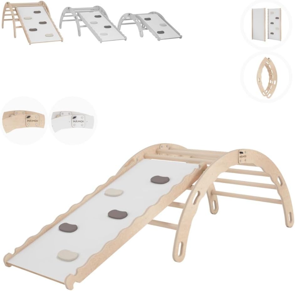 Thumbnail 6 de MAMOI Arrampicata per Bambini Scivolo Legno 2/3 Anni