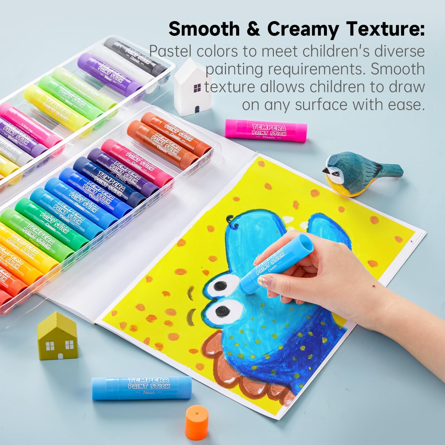 Detalle 2 de Shuttle Art Tempera Paint Sticks 30 Colors