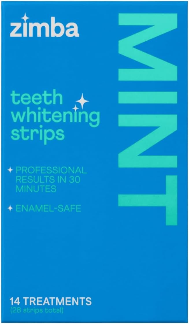 Detalle de Zimba Peppermint Teeth Whitening Strips 14-Day 🦷