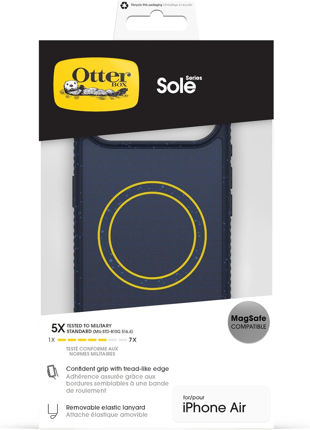 Detalle de OtterBox Coque Sole Series MagSafe pour iPhone Air – Protection robuste et style élégant
