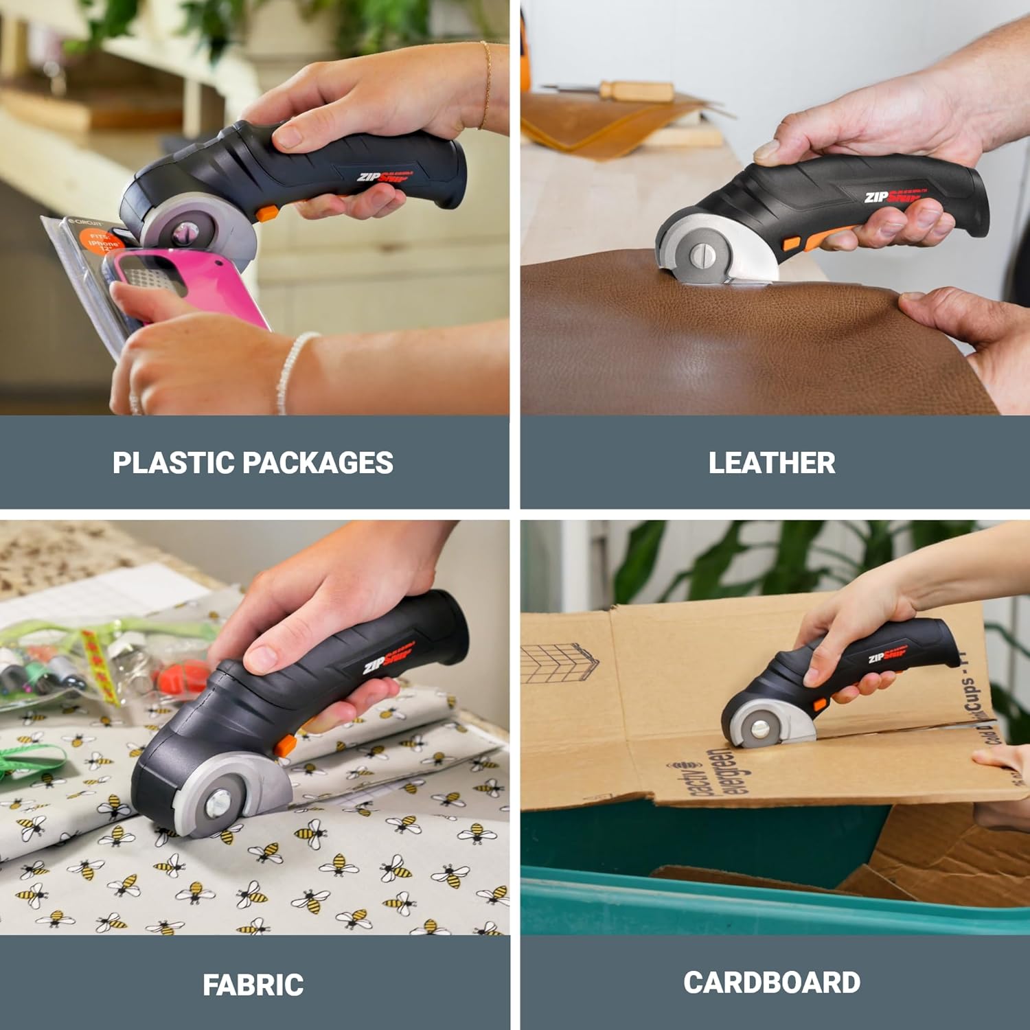 Thumbnail 3 de WORX ZipSnip Cordless Electric Scissors (WX082L.2) — rechargeable fabric and cardboard cutter