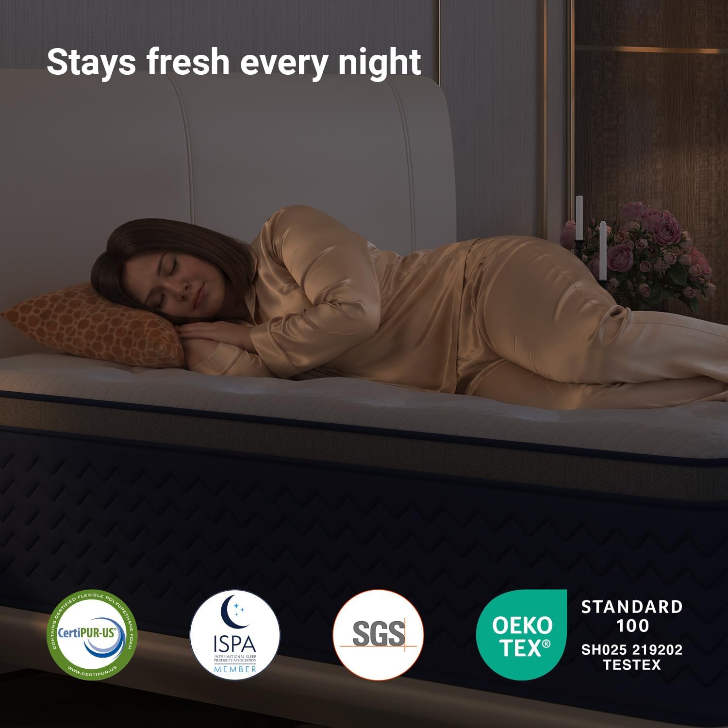 Thumbnail 6 de Avenco SyncDeep A-M02876 Full Hybrid Mattress, 12-Inch Firm, Zoned Support