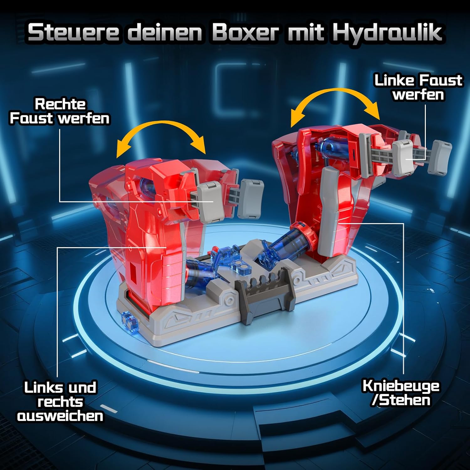 Detalle de STEM Boxing Robot Toys: Build Two Hydraulic Boxing Robots (Science kit for kids aged 8–14)