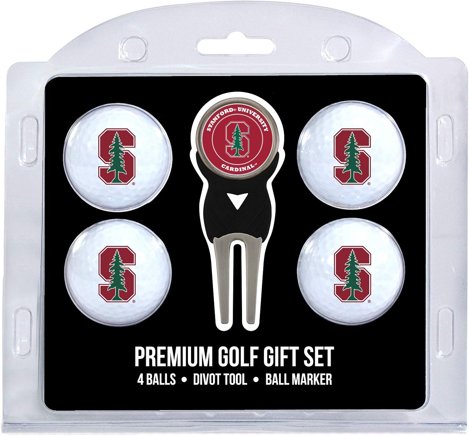 Detalle de Team Golf NCAA Regulation Size Golf Balls Gift Set (4 Balls) with Divot Tool & Magnetic Marker