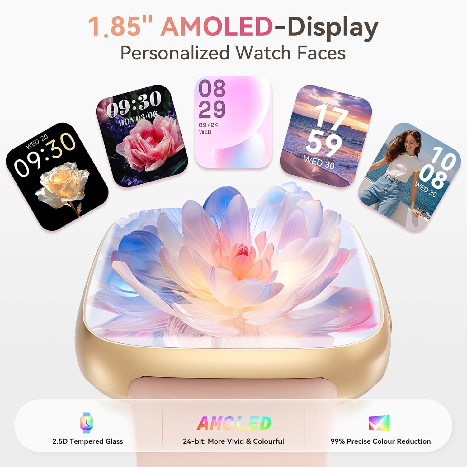 Detalle de Smart Watch for Women with 1.85" AMOLED Display and Call Function