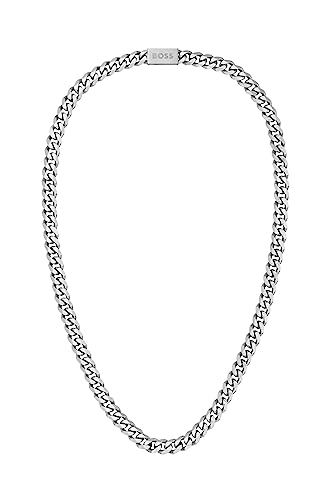 Detalle de BOSS Jewelry Gliederhalskette Herren CHAIN LINK – 61 cm, Edelstahl | Magnetverschluss