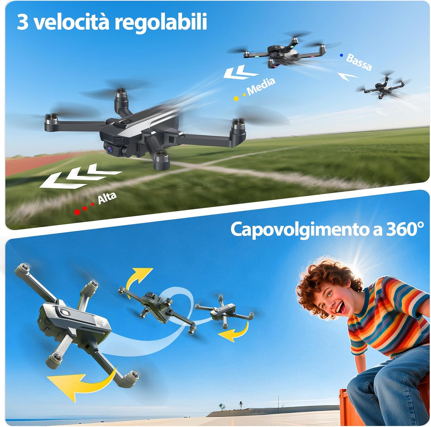 Thumbnail 6 de DEERC D25 Drone 4K HD con Trasmissione 5G