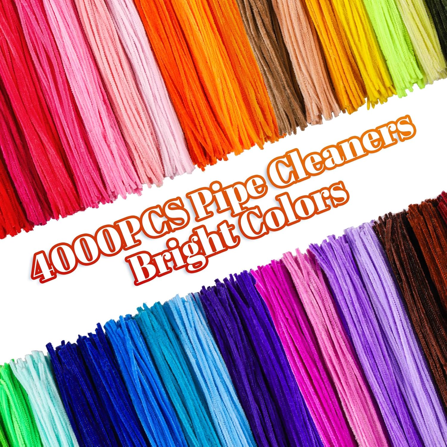 Thumbnail 2 de Caydo 4,000-Piece Pipe Cleaners Set (40 Assorted Colors) with Wiggly Eyes for Arts & Crafts