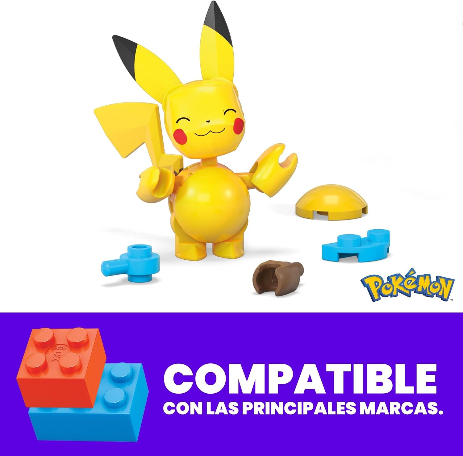 Detalle 2 de Mega Pokémon HXP12: Conjunto de construcción Pikachu y Zubat