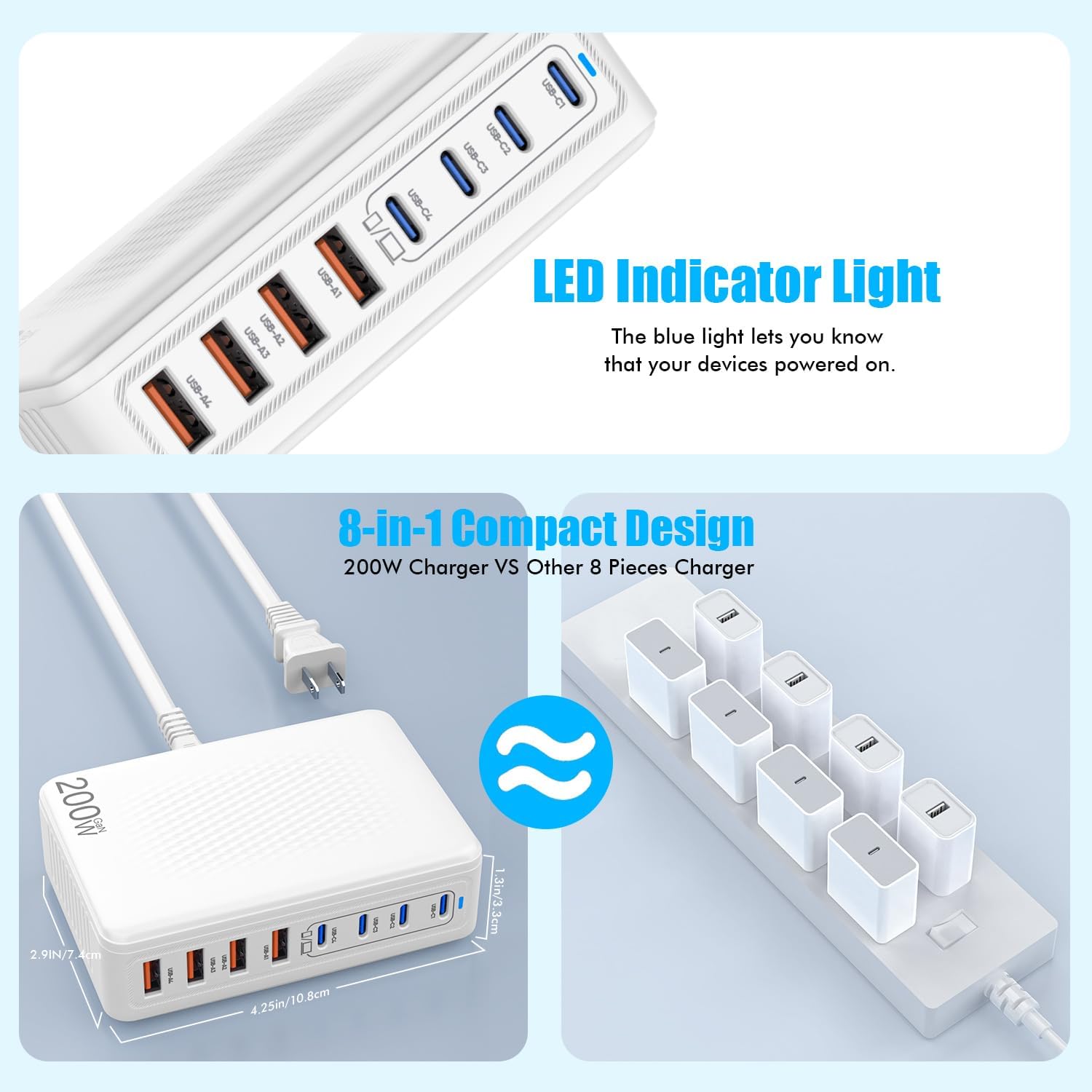Thumbnail 4 de 200W USB C Charger Block 🔌