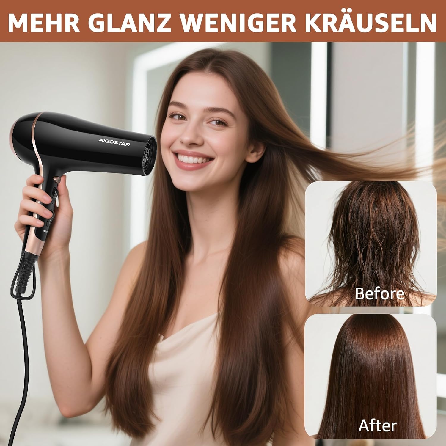 Detalle 2 de Aigostar Profi 2400W Haartrockner