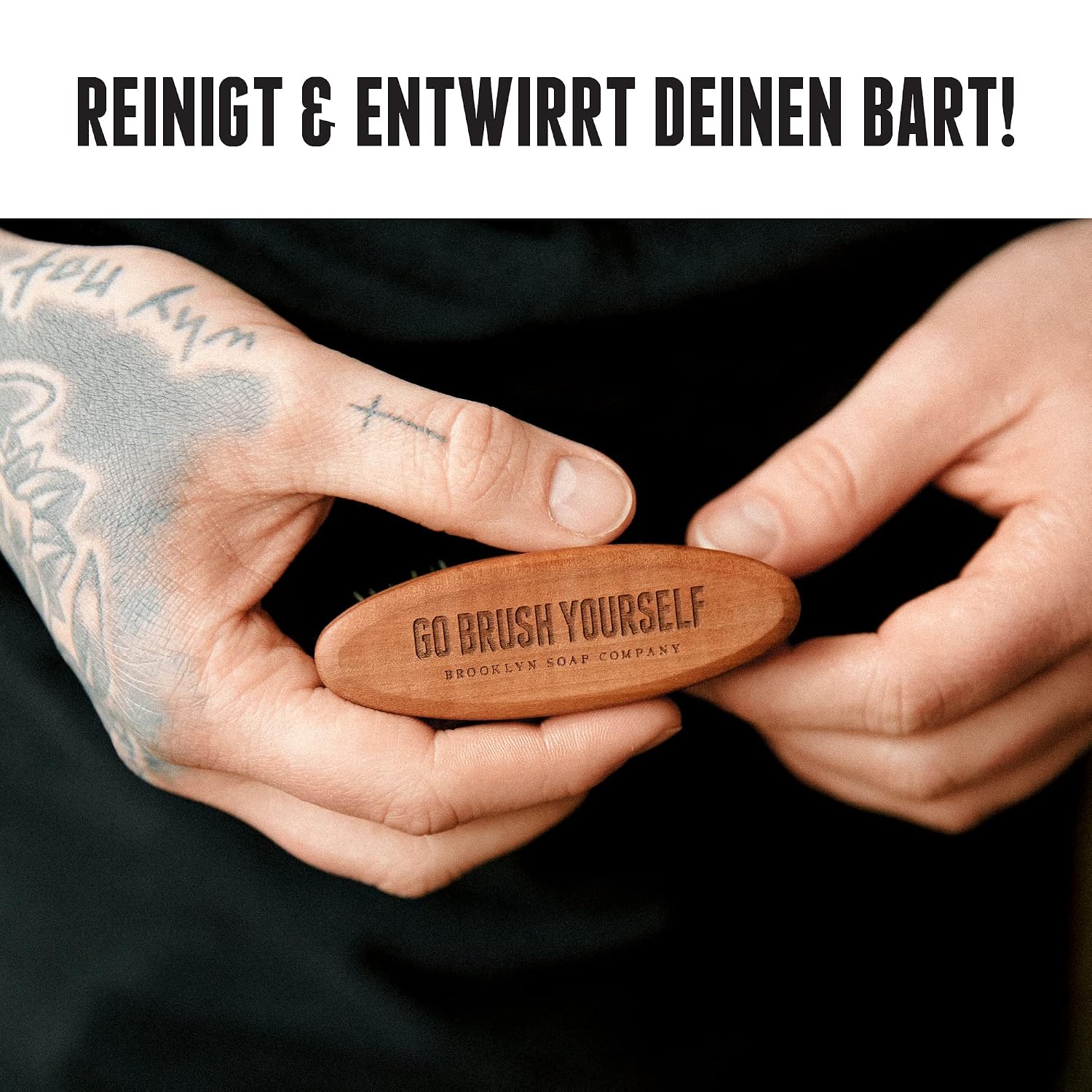 Detalle de Brooklyn Soap Company Bartbürste mit 3 Tage Bart