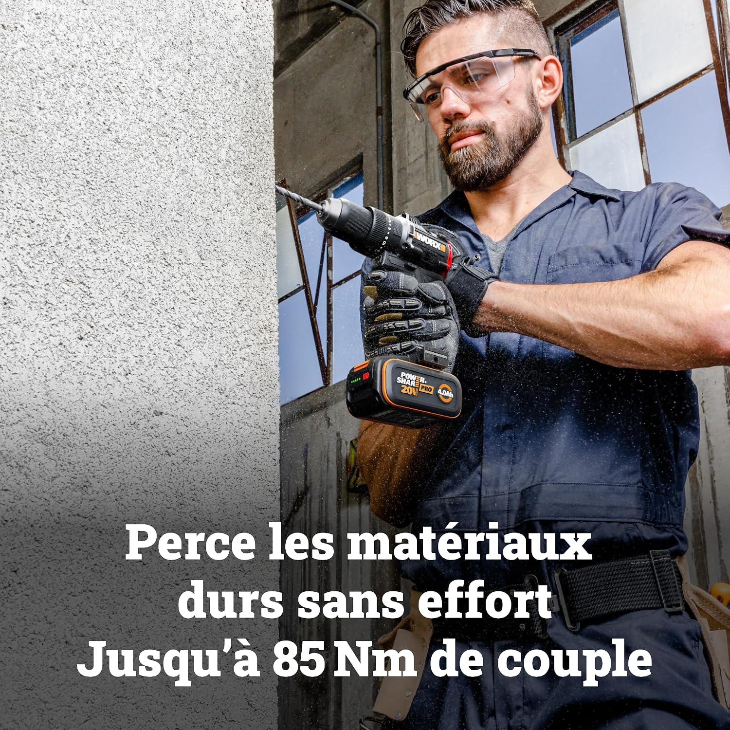 Thumbnail 2 de WORX WX356.9 Perceuse-visseuse à percussion sans fil 20V — compact et puissante