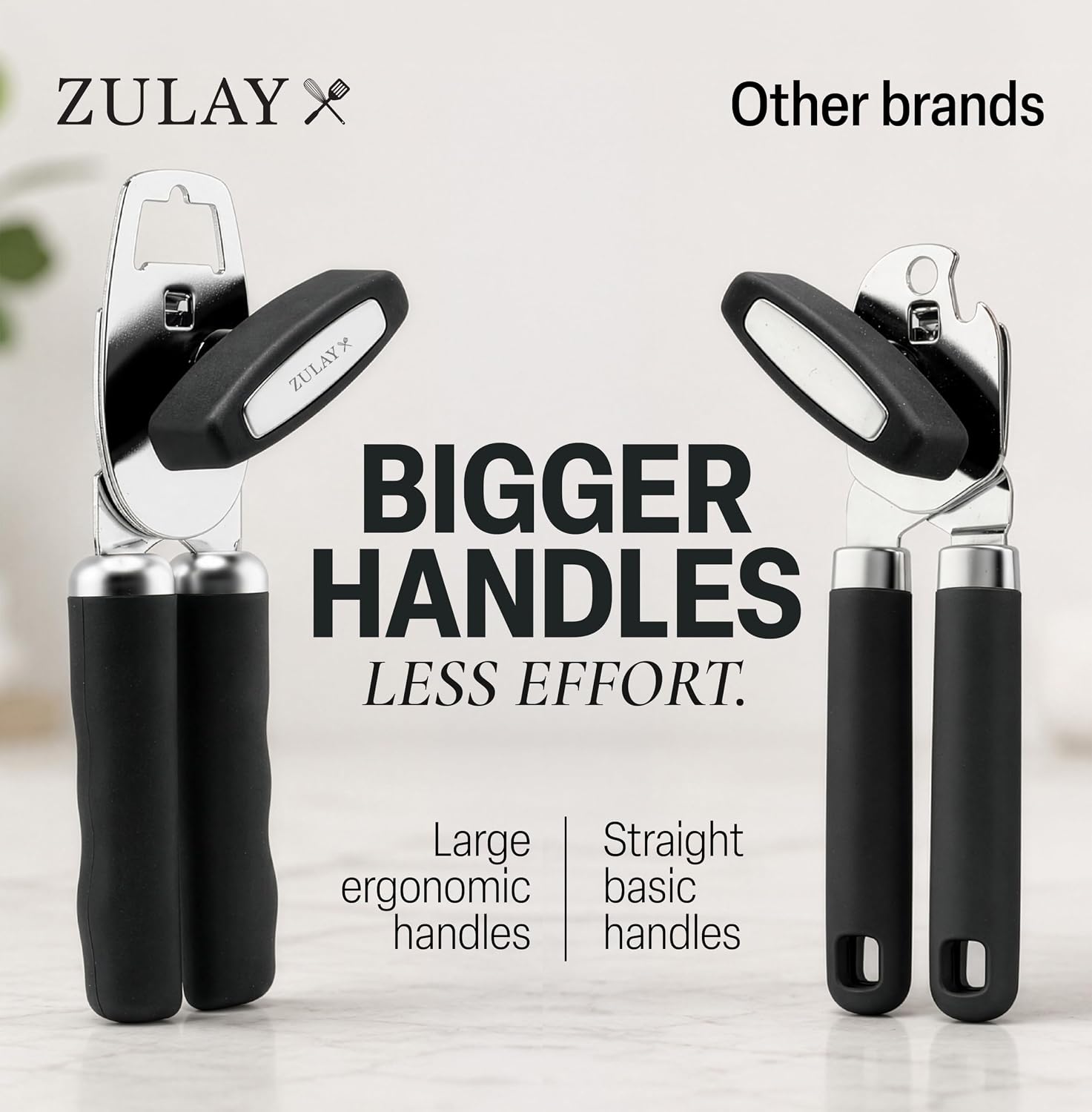 Detalle 2 de Zulay Kitchen Heavy Duty Can Opener with Bottle Opener 🍴
