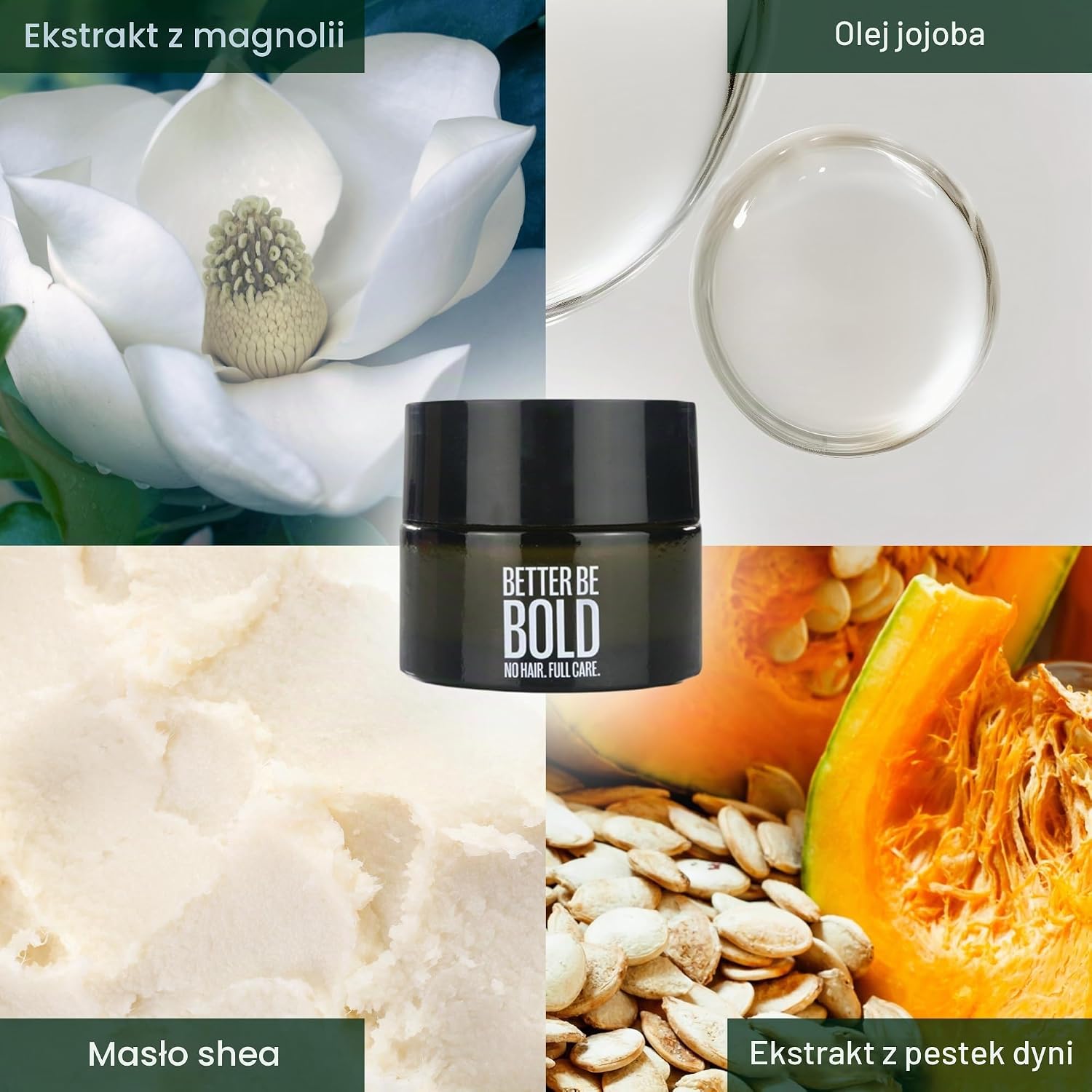 Detalle de BETTER BE BOLD krem do skóry głowy po goleniu, 50 ml, do 0–3 mm