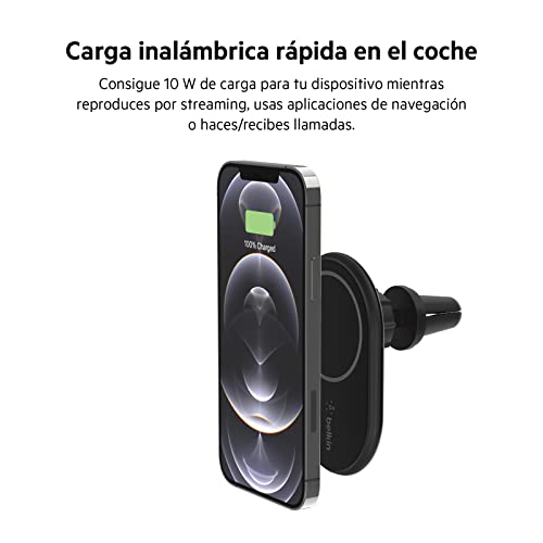 Detalle de Belkin BoostCharge Cargador Magnético para coche 🚗 con soporte