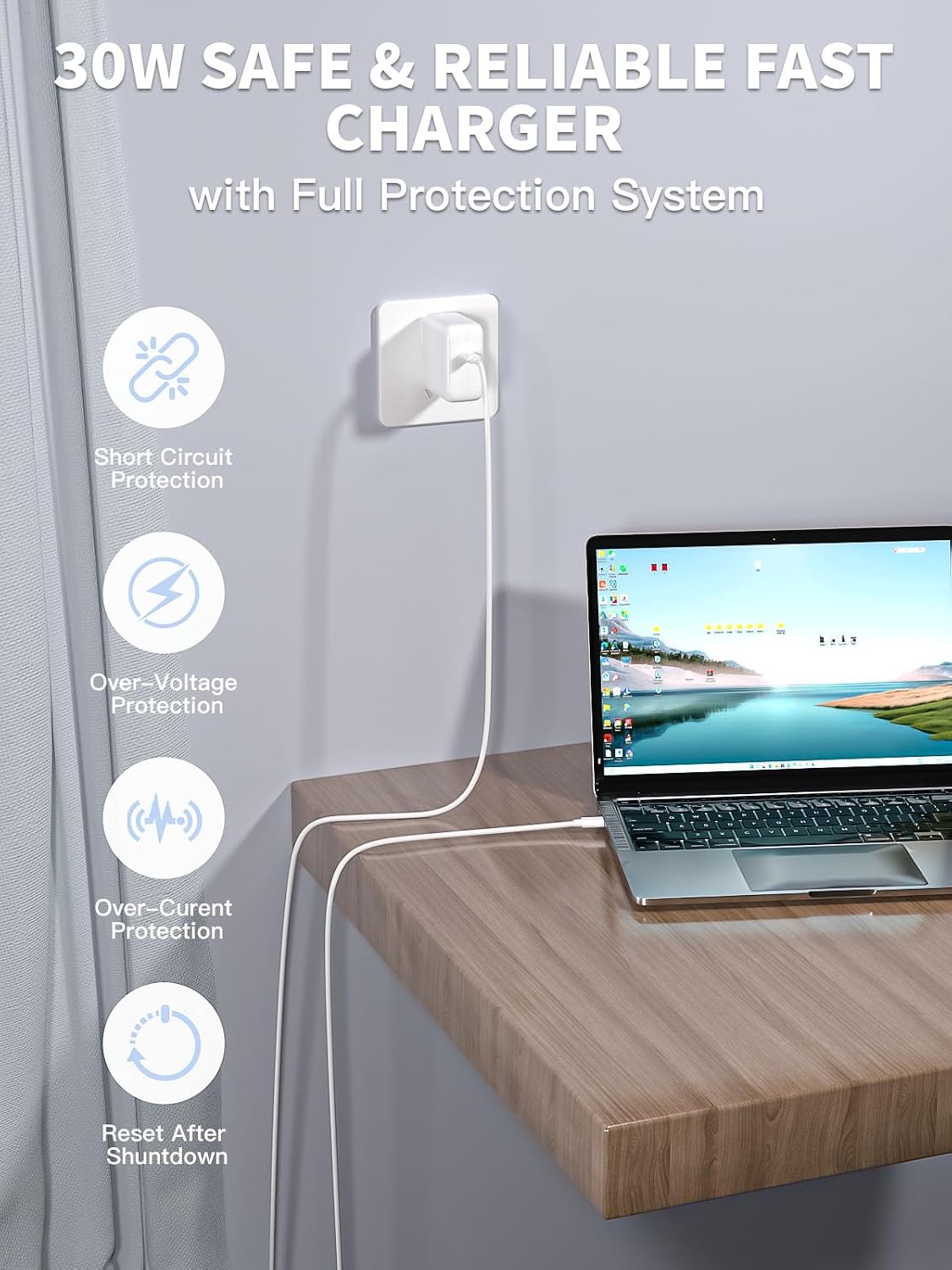 Thumbnail 4 de 30W USB-C Charger with 10-Foot Cable