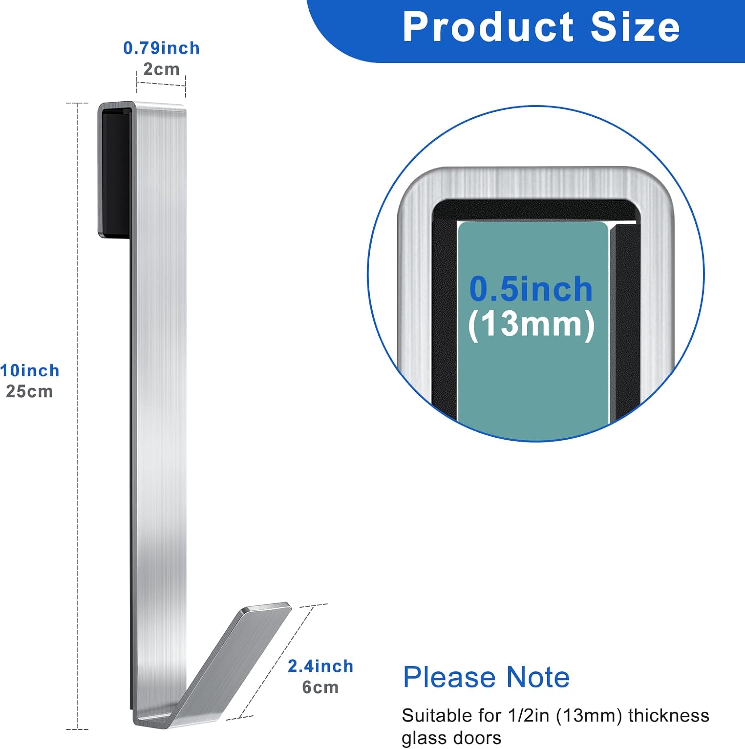 Thumbnail 2 de FUMAX Duschhaken 25,4 cm 3er-Set