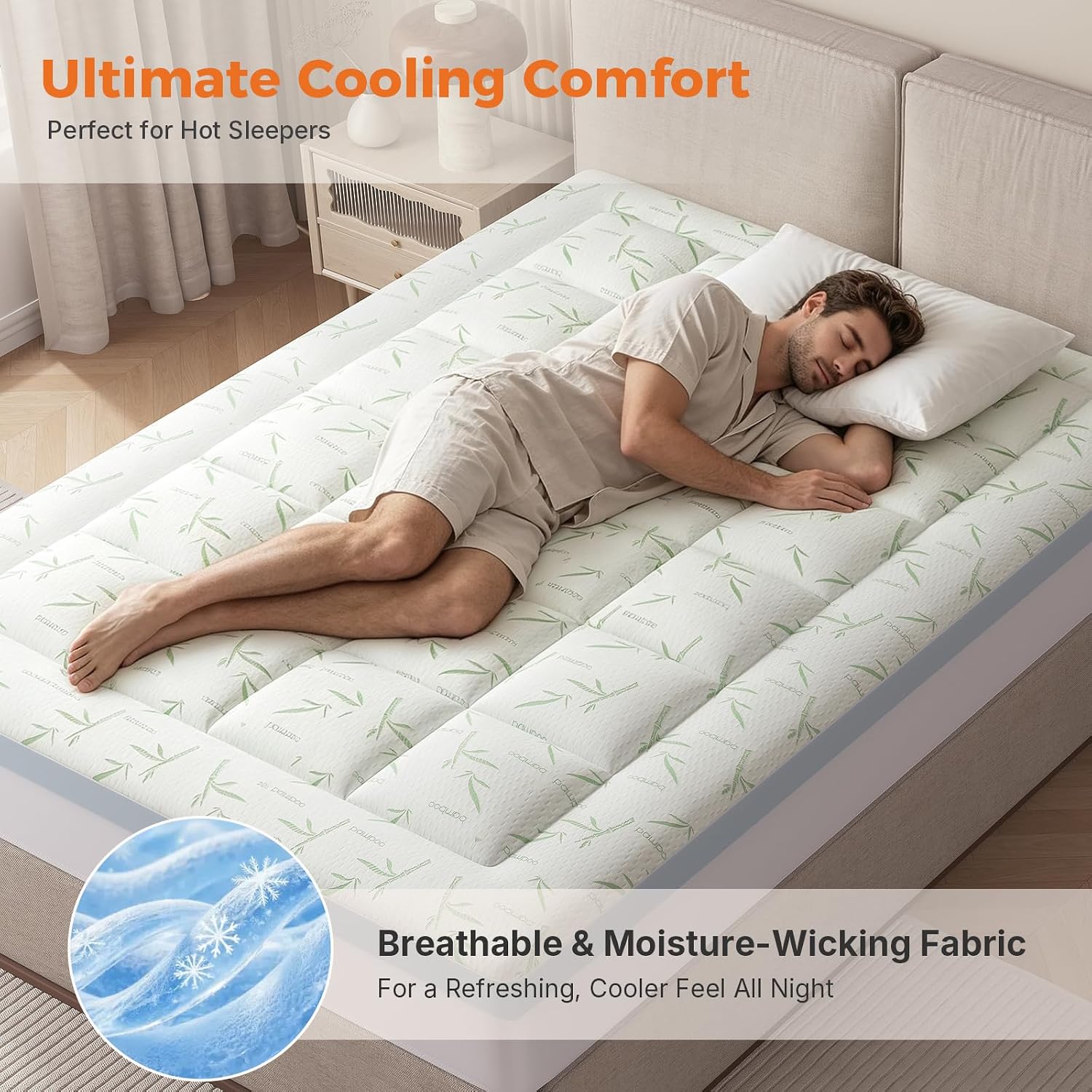 Thumbnail 6 de Sweetcrispy Mattress Topper 3-Inch