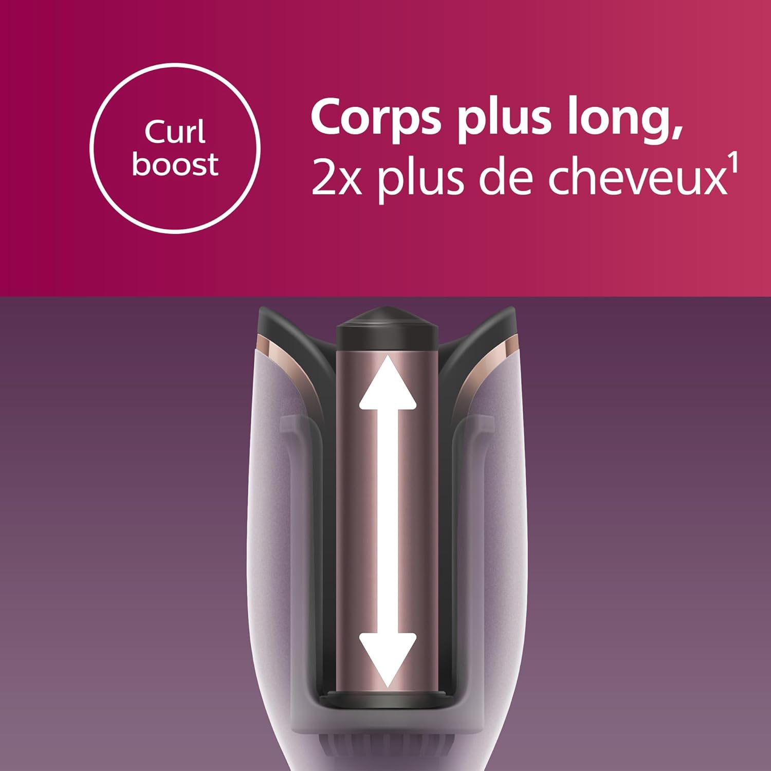 Detalle de Philips Série 8000 BHB878/00 – Boucleur automatique MoistureProtect, 27 styles