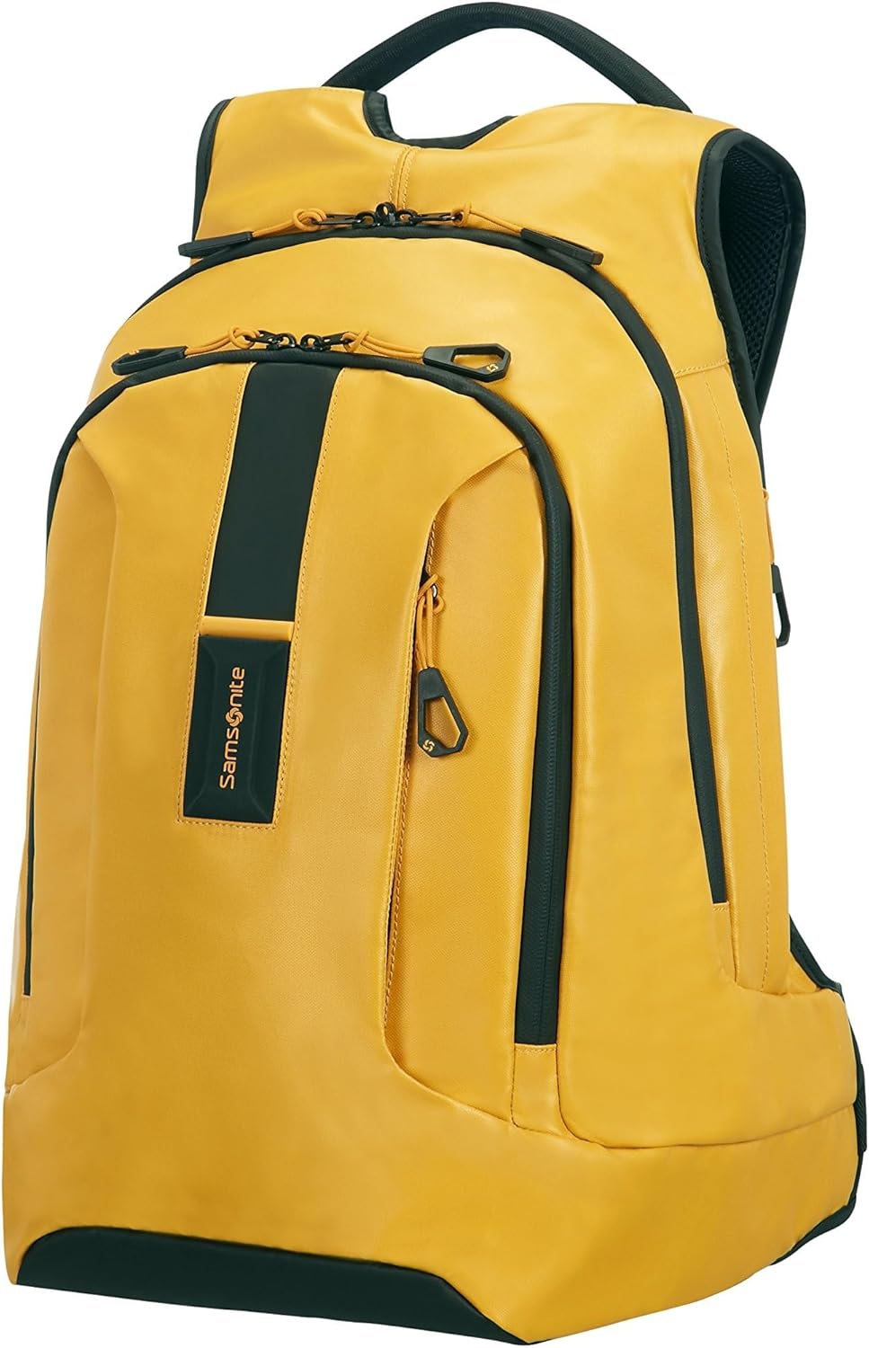 Detalle de Samsonite Paradiver Light Laptop-Rucksack L+ für 15,6 Zoll, 24 L – wetterfeste Materialien in Gelb