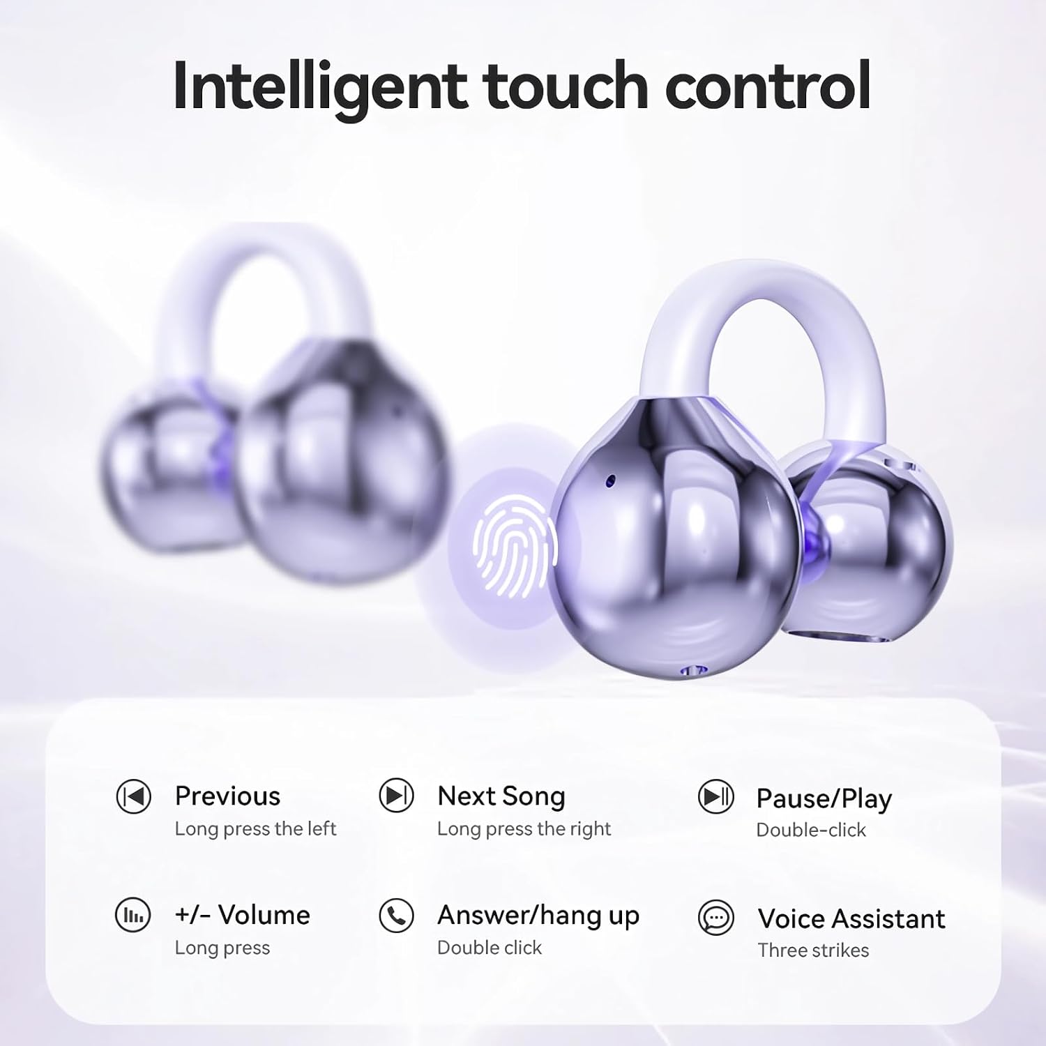 Detalle 2 de PTHTECHUS Open Ear Bluetooth-Kopfhörer mit 4,3 g