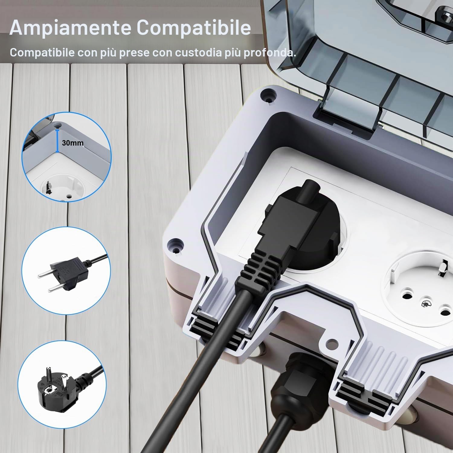 Detalle de Presa esterna impermeabile 16A IP66