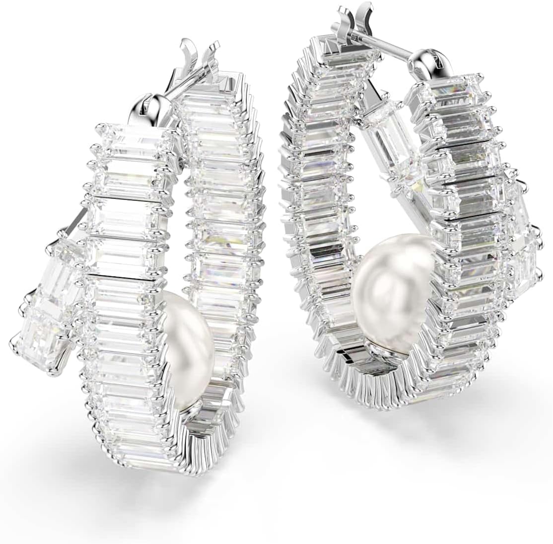 Thumbnail 2 de Swarovski Ariana Grande Pendientes aro Crystal Pearl 1 unidad
