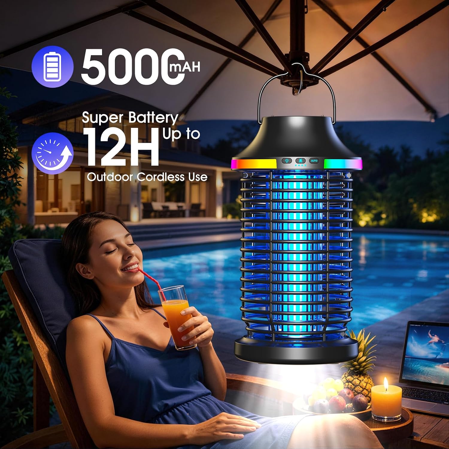Detalle 1 de Rechargeable Bug Zapper 4200V