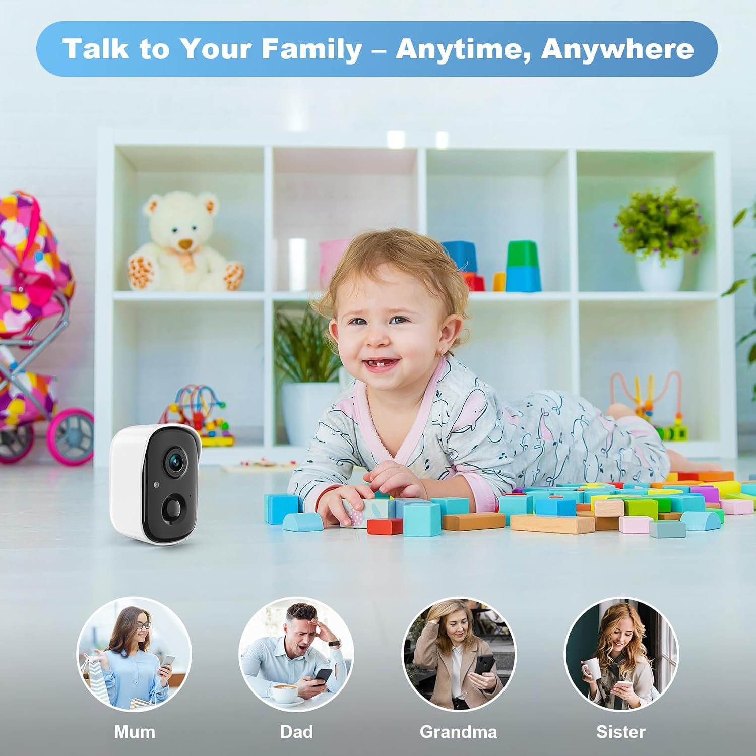 Thumbnail 4 de RADCLO 2K Wireless Outdoor Security Camera — 2K CCTV
