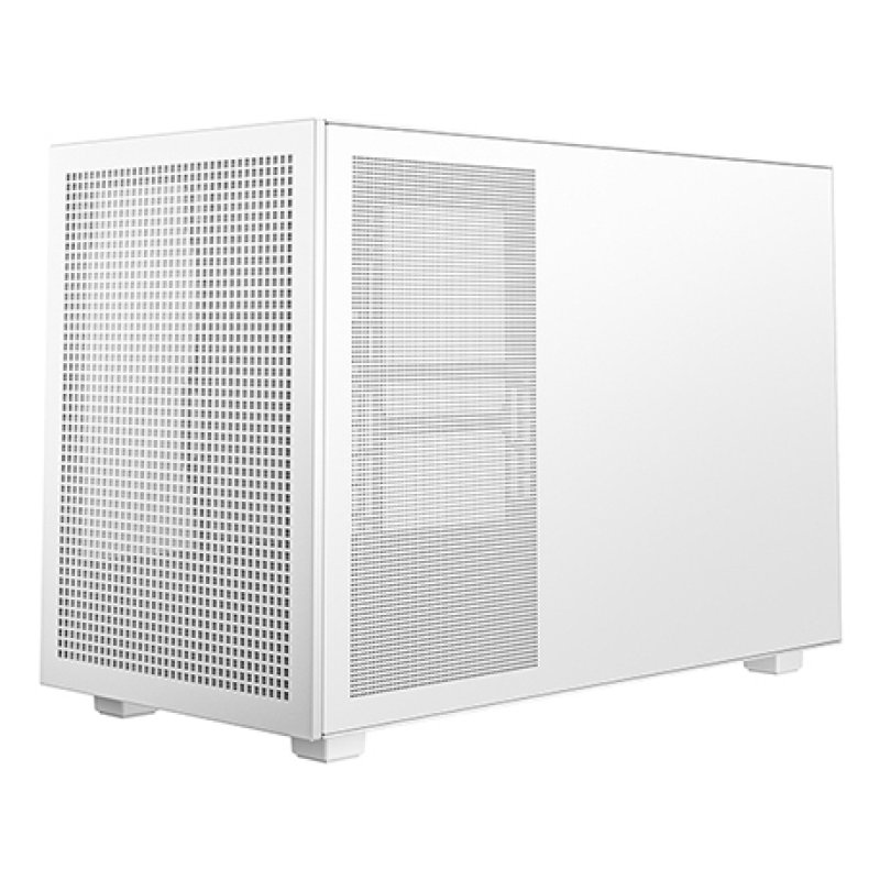 Detalle de DeepCool CH260 Blanca: caja compacta Micro ATX con panel de vidrio templado y USB-C