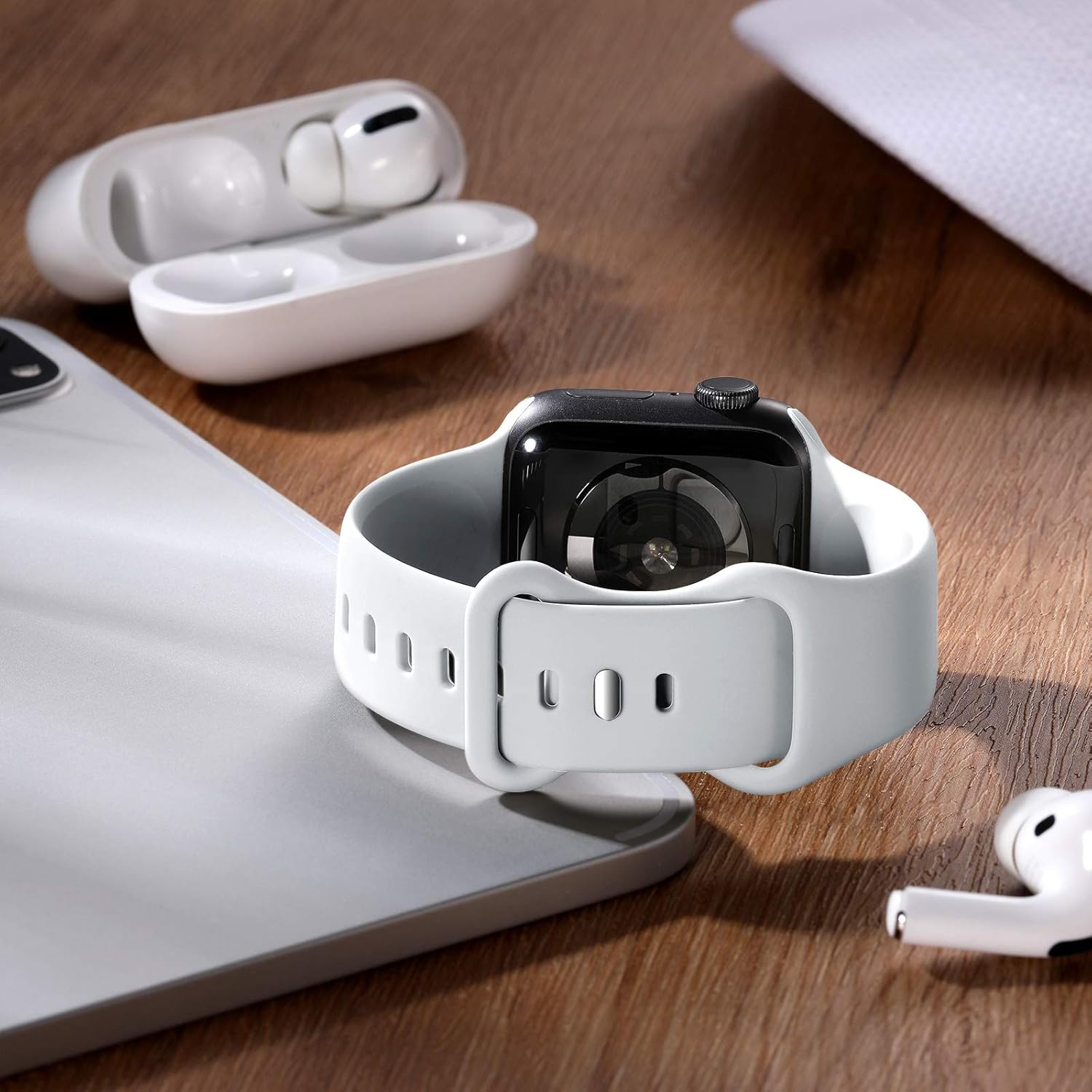 Thumbnail 1 de CeMiKa Silicone Apple Watch Straps: 38–49mm Sport Band Replacement