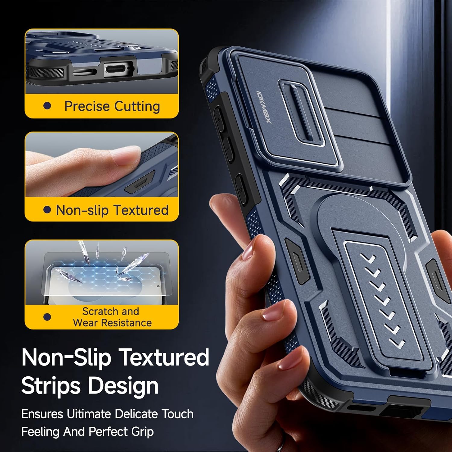 Thumbnail 4 de Iokmax Case for Samsung Galaxy S26 with Dual Layer Protection, Screen Protectors and Slide Camera Cover