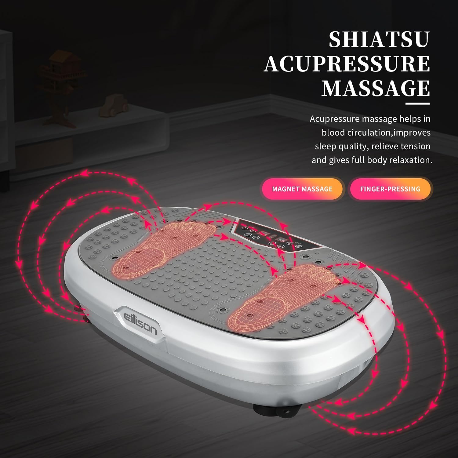 Detalle 2 de EILISON FitMaxx 3D XL Vibration Plate for Weight Loss