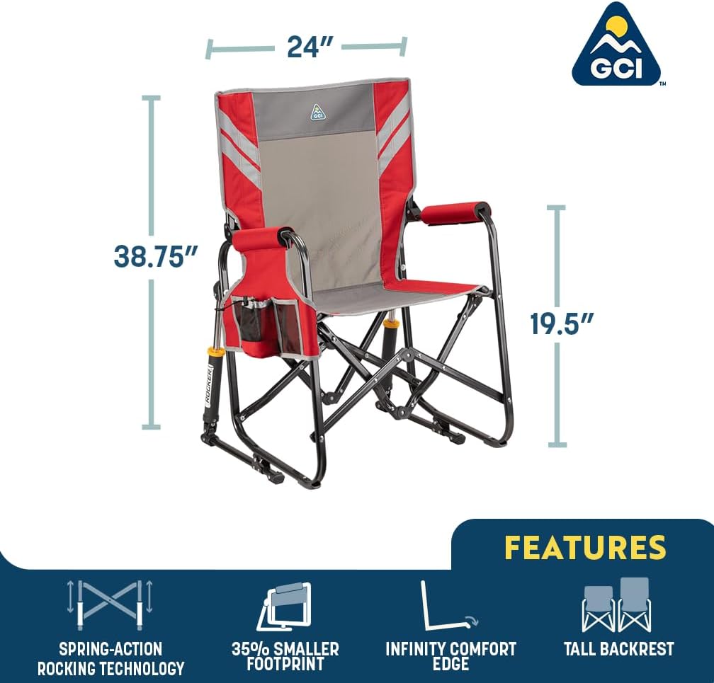 Thumbnail 1 de GCI Outdoor Stowaway Rocker - Navy Topo
