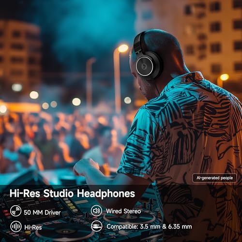 Thumbnail 1 de Syndesmos Wired Headphones: Over-Ear Studio Monitoring & DJ Mixing