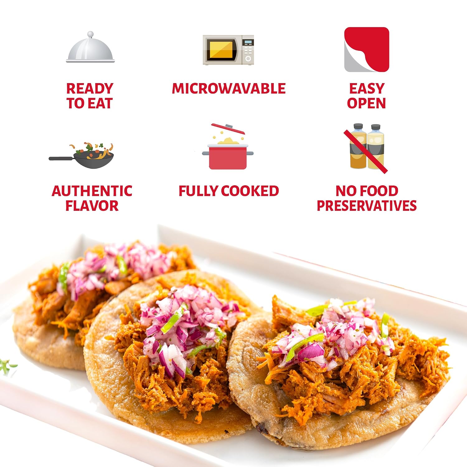 Detalle 1 de Chata Cochinita Pibil Mexican-Style Shredded Pork, 13.05 oz, 4-Pack
