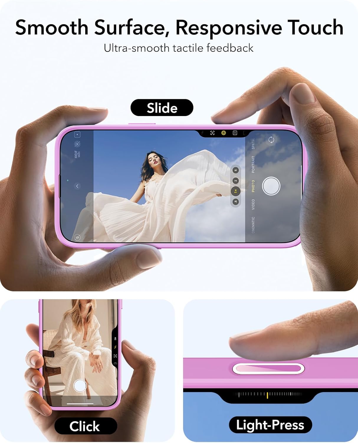 Thumbnail 4 de ESR iPhone 16 Case with Camera Control, MagSafe & Adjustable Stash Stand (Classic Series, Frosted Pink)