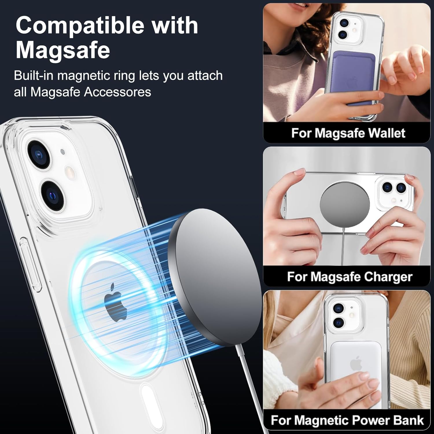 Thumbnail 2 de XTCASE Coque iPhone 12 Magnétique