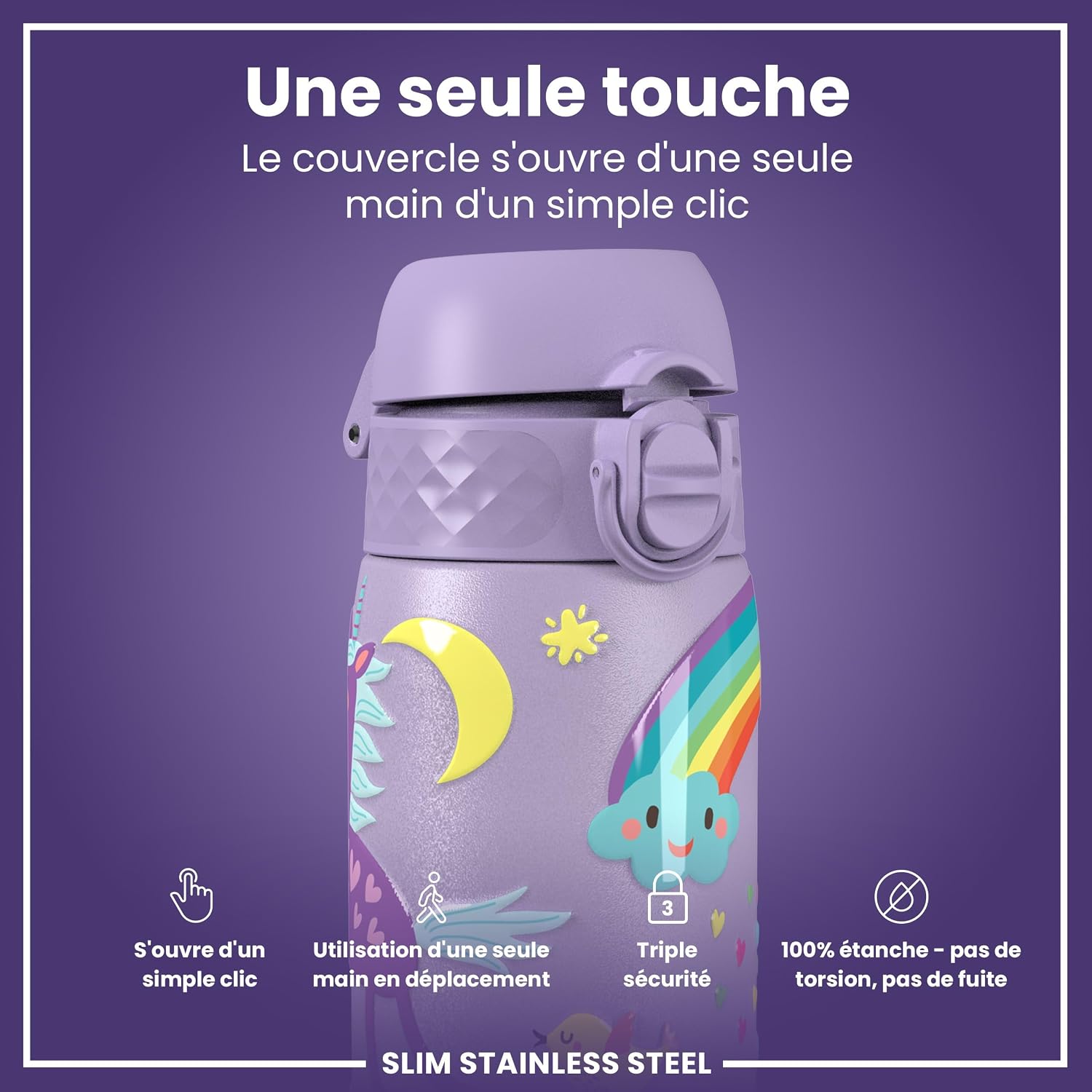 Detalle de Ion8 Gourde inox 600ml đ„€