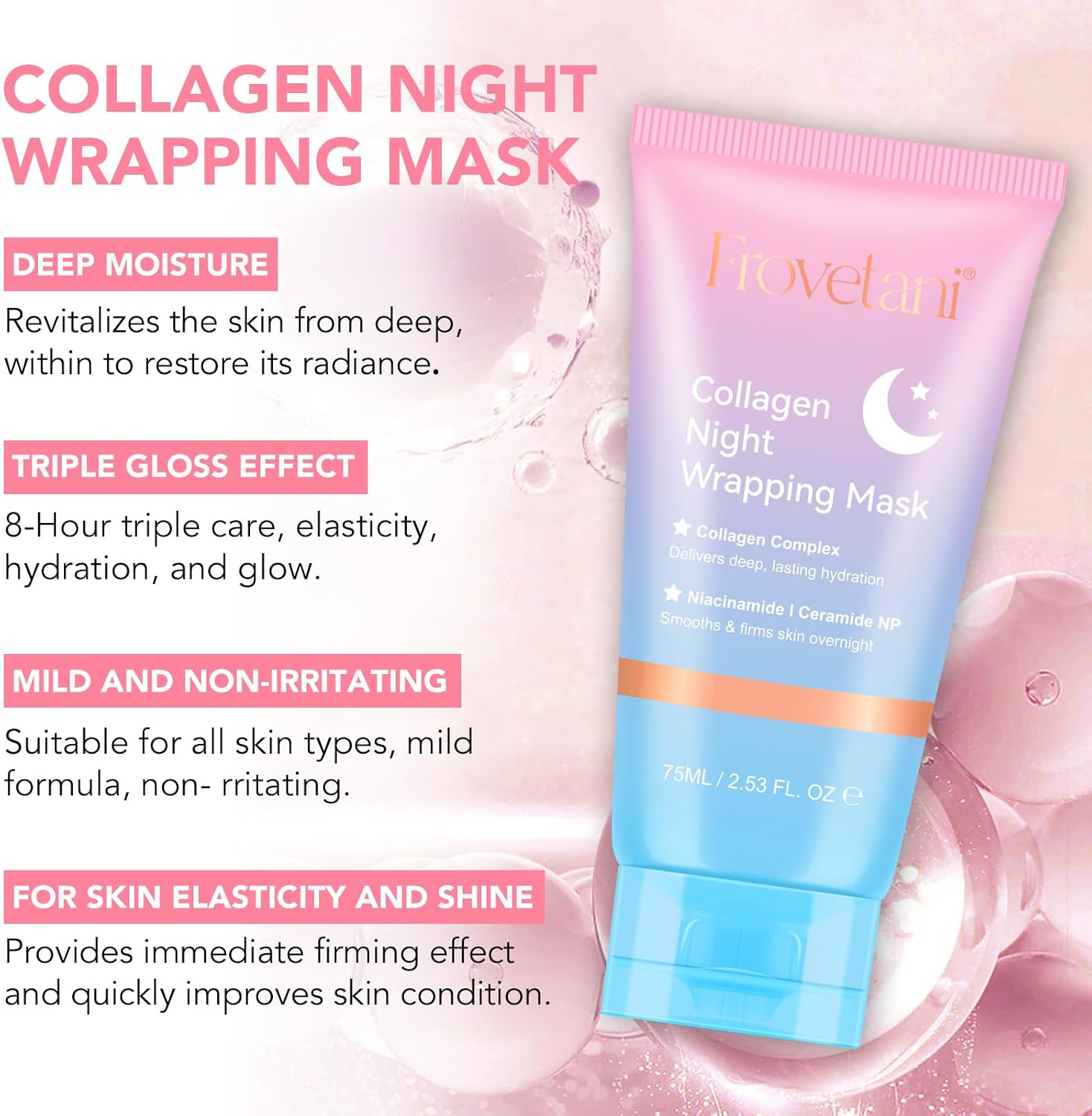 Thumbnail 1 de Maschera Collagene Viso Collagen Night Wrapping Mask