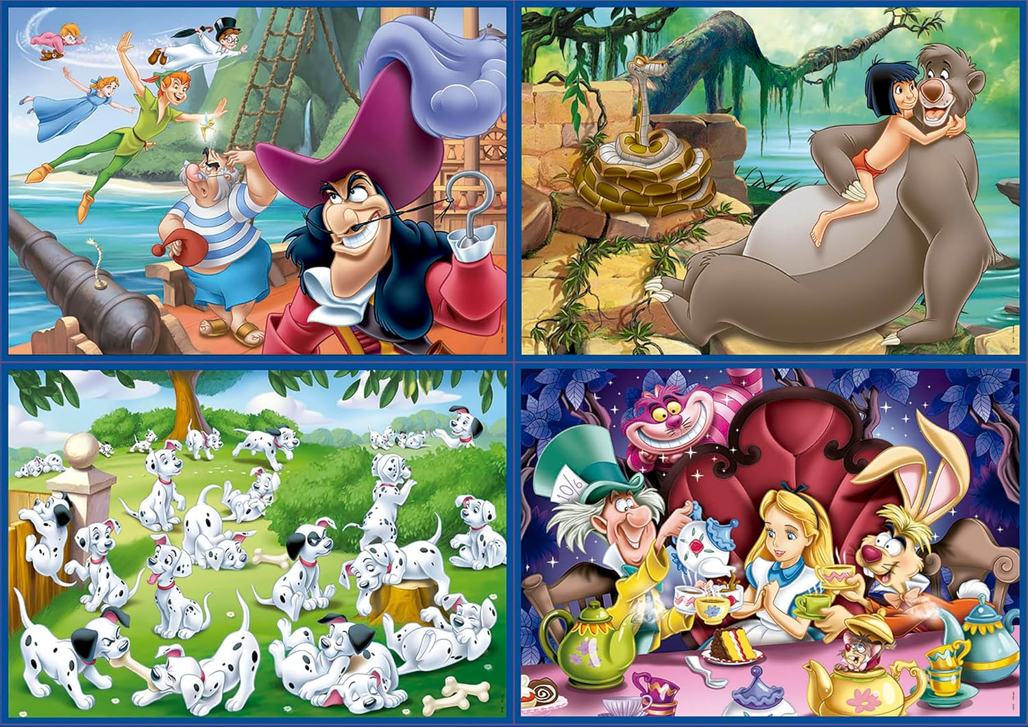 Thumbnail 1 de Educa Puzzle Disney Classici 4in1 progressivo 50/80/100/150 pezzi (Peter Pan e Libro della Giungla) 18105