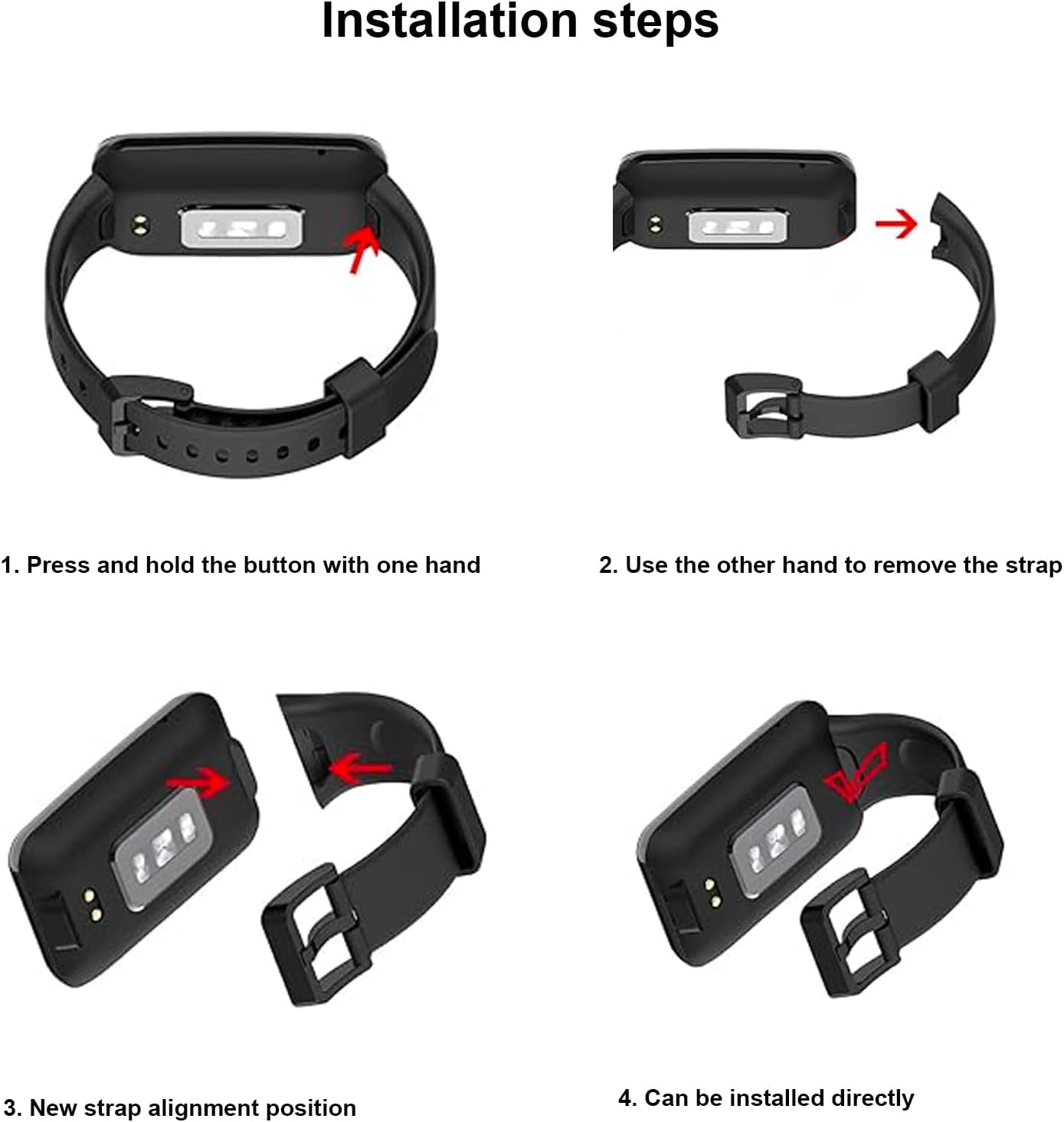 Thumbnail 4 de FYISWHO Silicone Strap for Xiaomi Smart Band 7 Pro