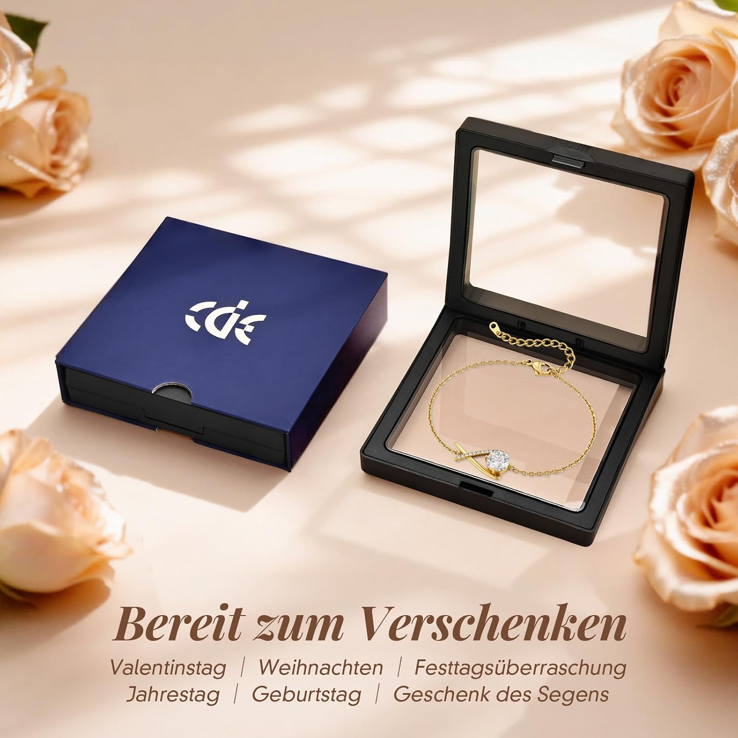 Detalle de CDE Infinity Geburtsstein Armband Damen – zeitloses Infinity-Design mit 5A Cubic Zirkonia