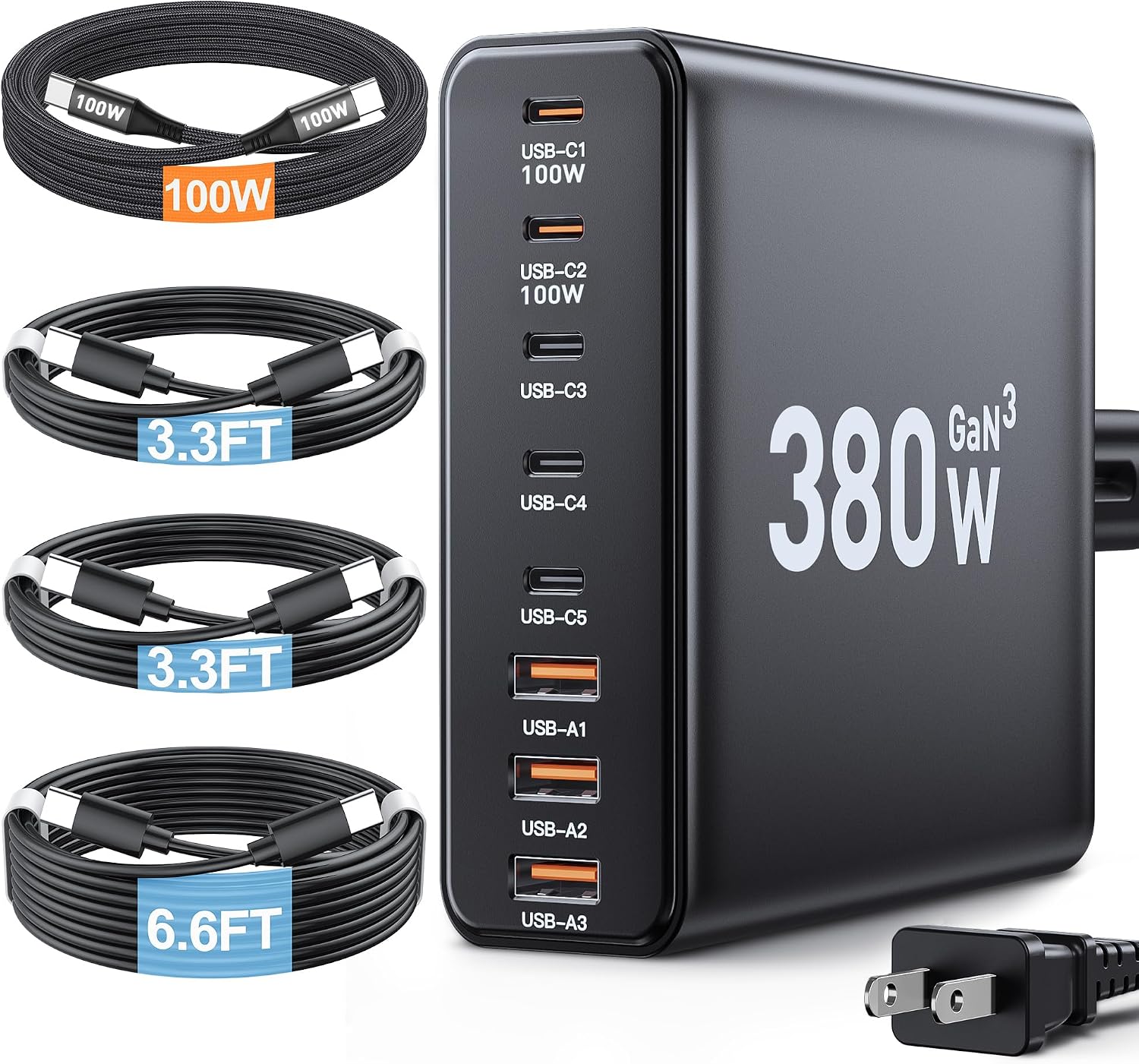 Detalle de Ediliow 380W USB C Charger Block