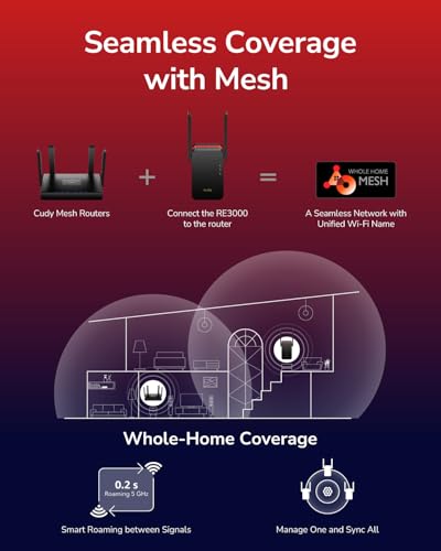 Thumbnail 6 de Cudy RE3000 Wi-Fi Range Extender 📶 Black