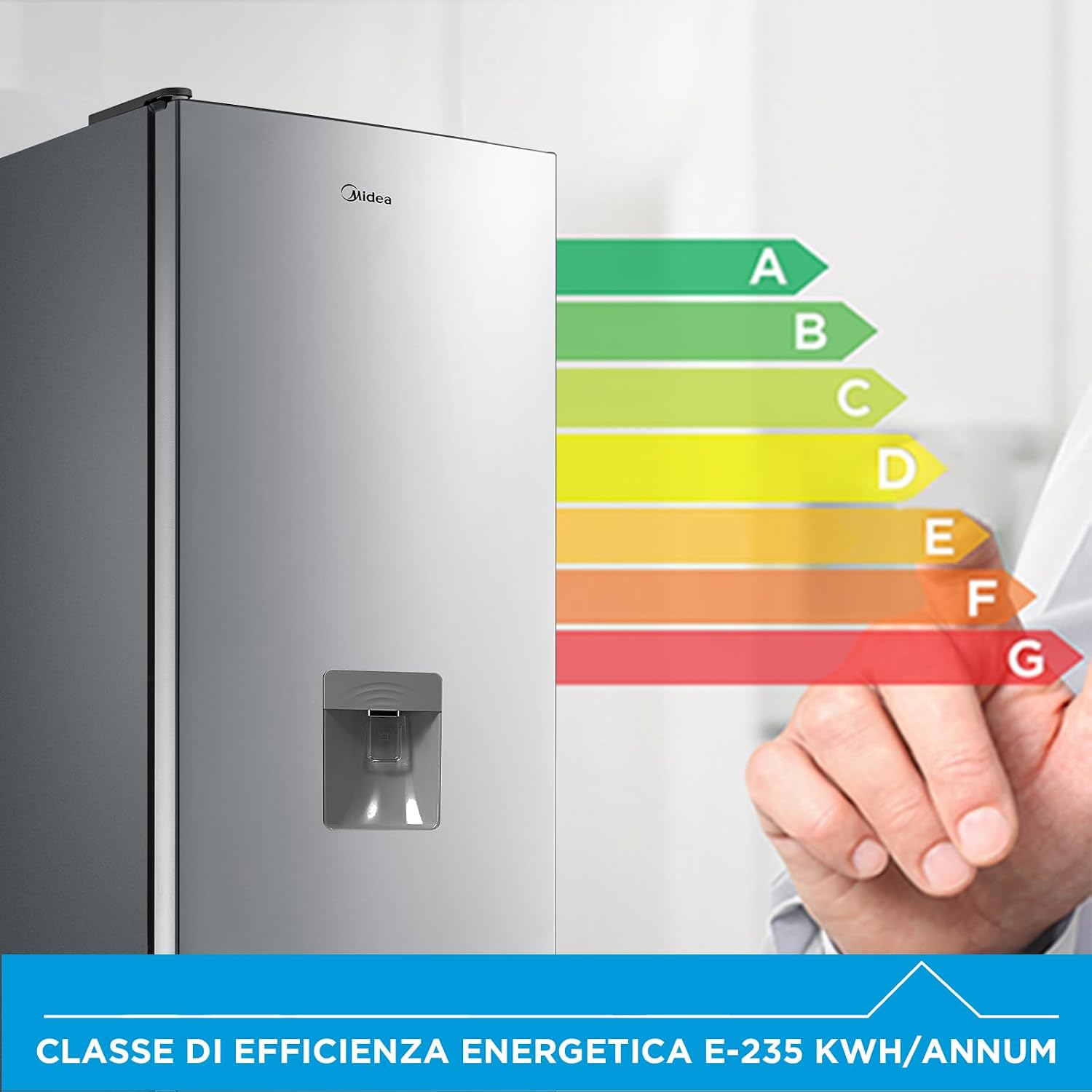 Thumbnail 4 de Midea MDRB424FGE02IW 310L - Frigorifero Combinato a Libera Installazione, Total No Frost e MultiFlow