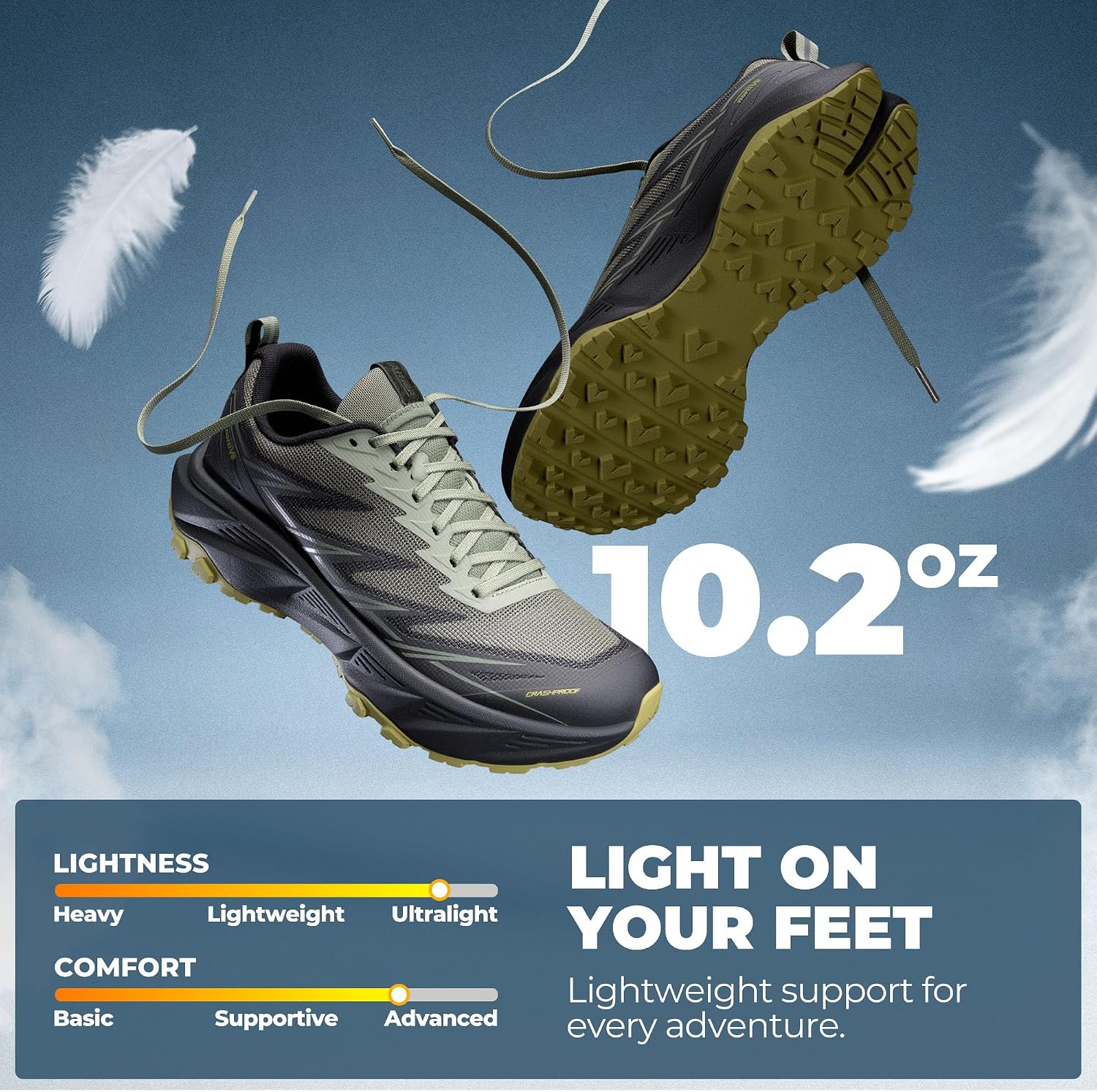 Thumbnail 4 de NORTIV 8 Trail Running Shoes with Mesh Upper